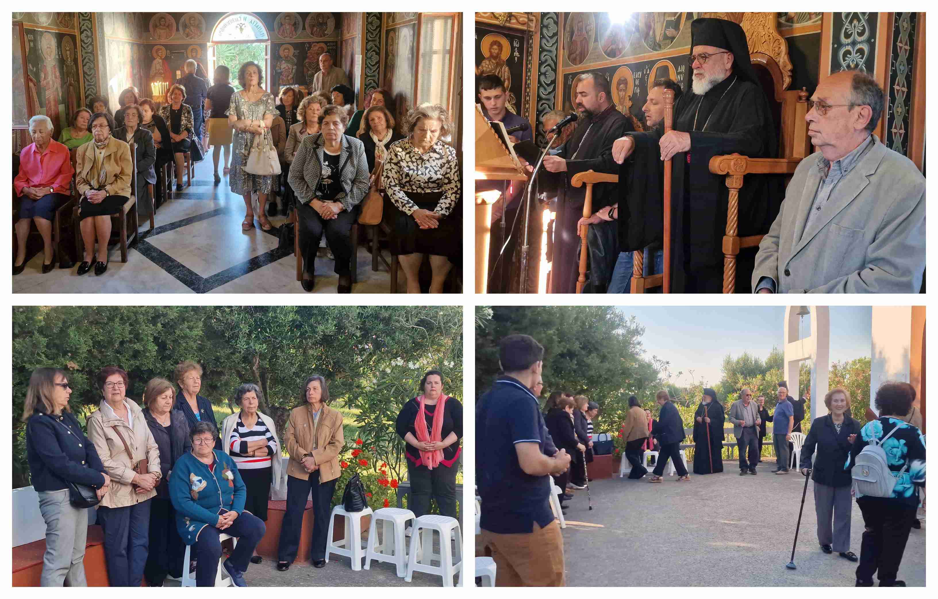 Παρουσία αρκετών πιστών ο Αρχιερατικός Εσπερινός στην Παναγία Ελεημονήτρια στο Πελεζίκι