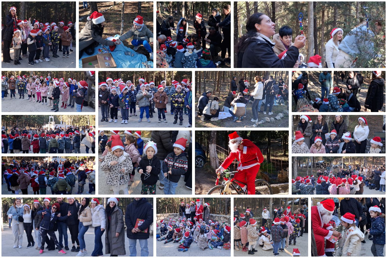 Με μουσική, τραγούδι, παιχνίδι και χορό η Χριστουγεννιάτικη γιορτή του 6ου νηπιαγωγείου Κω στο δάσος Τσουκαλαριά