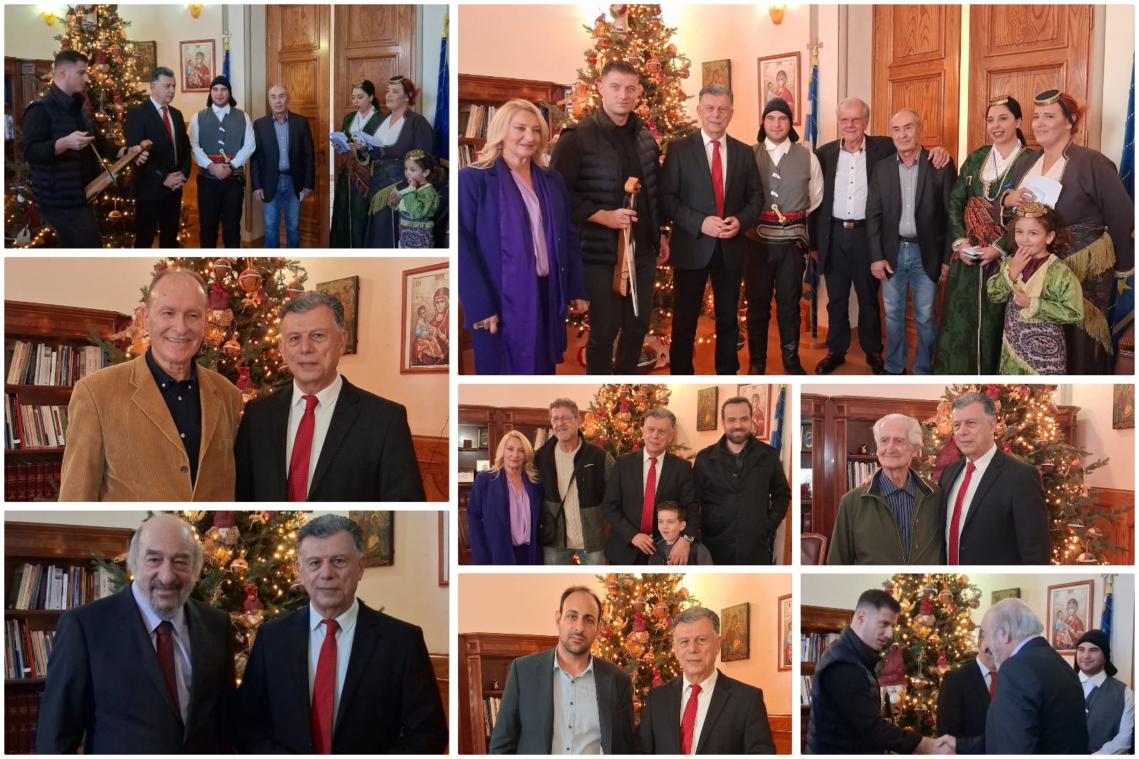 Κάλαντα και ευχές στο γραφείο του Δημάρχου Κω για τα Χριστούγεννα