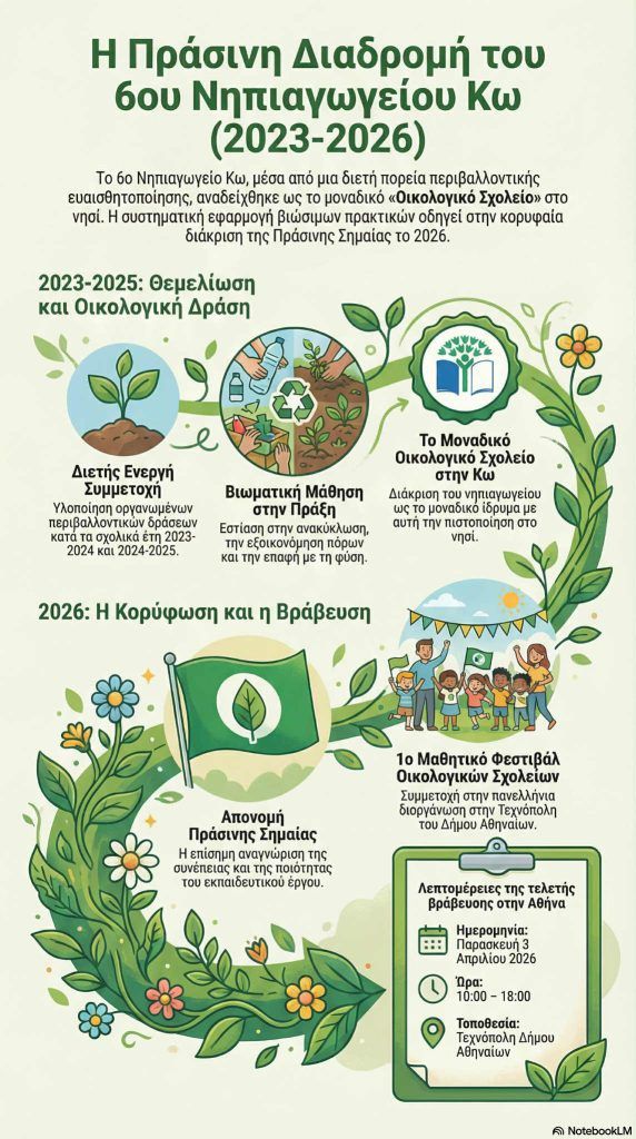 Πανελλήνια βράβευση για το 6ο Νηπιαγωγείο Κω