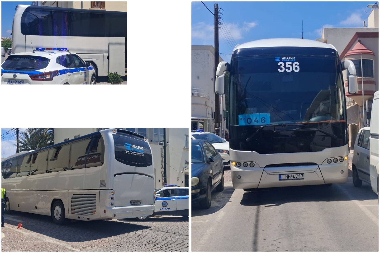 Λεωφορείο "κόλλησε" στο κέντρο της πόλης λογω παρκαρισμενου αυτοκινήτου 