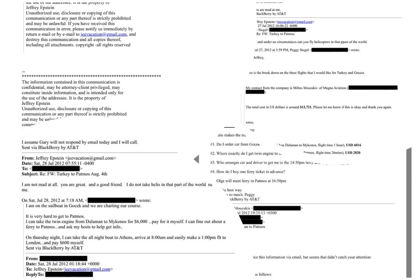 "Αρχεία Epstein": Αναφορές σε ταξίδι σε Κω και Πάτμο