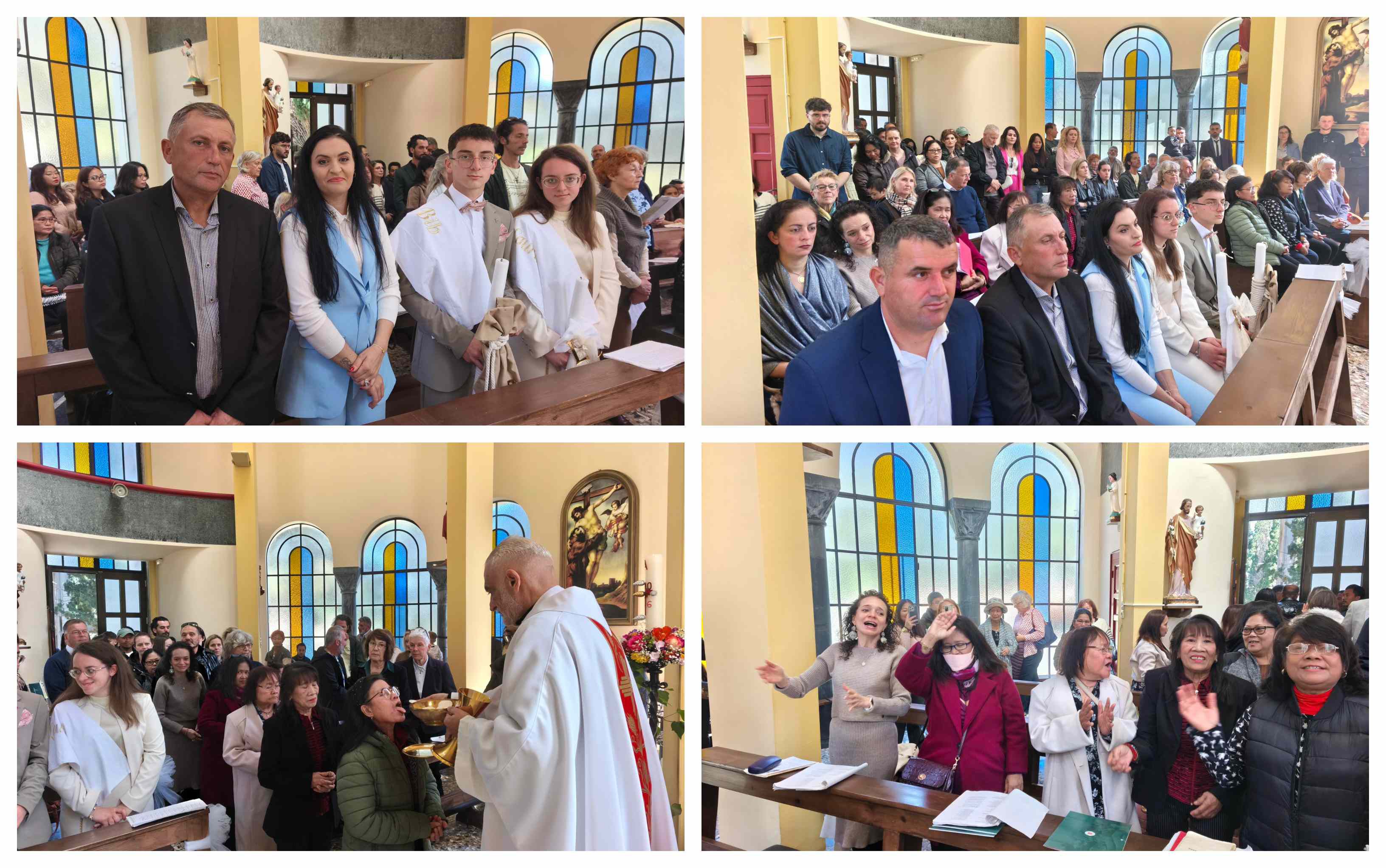 Πάσχα Καθολικών στην Κω: Διπλή γιορτή - Εορτάστηκε η Ανάσταση του Κυρίου και η βάπτιση δύο αδελφών 