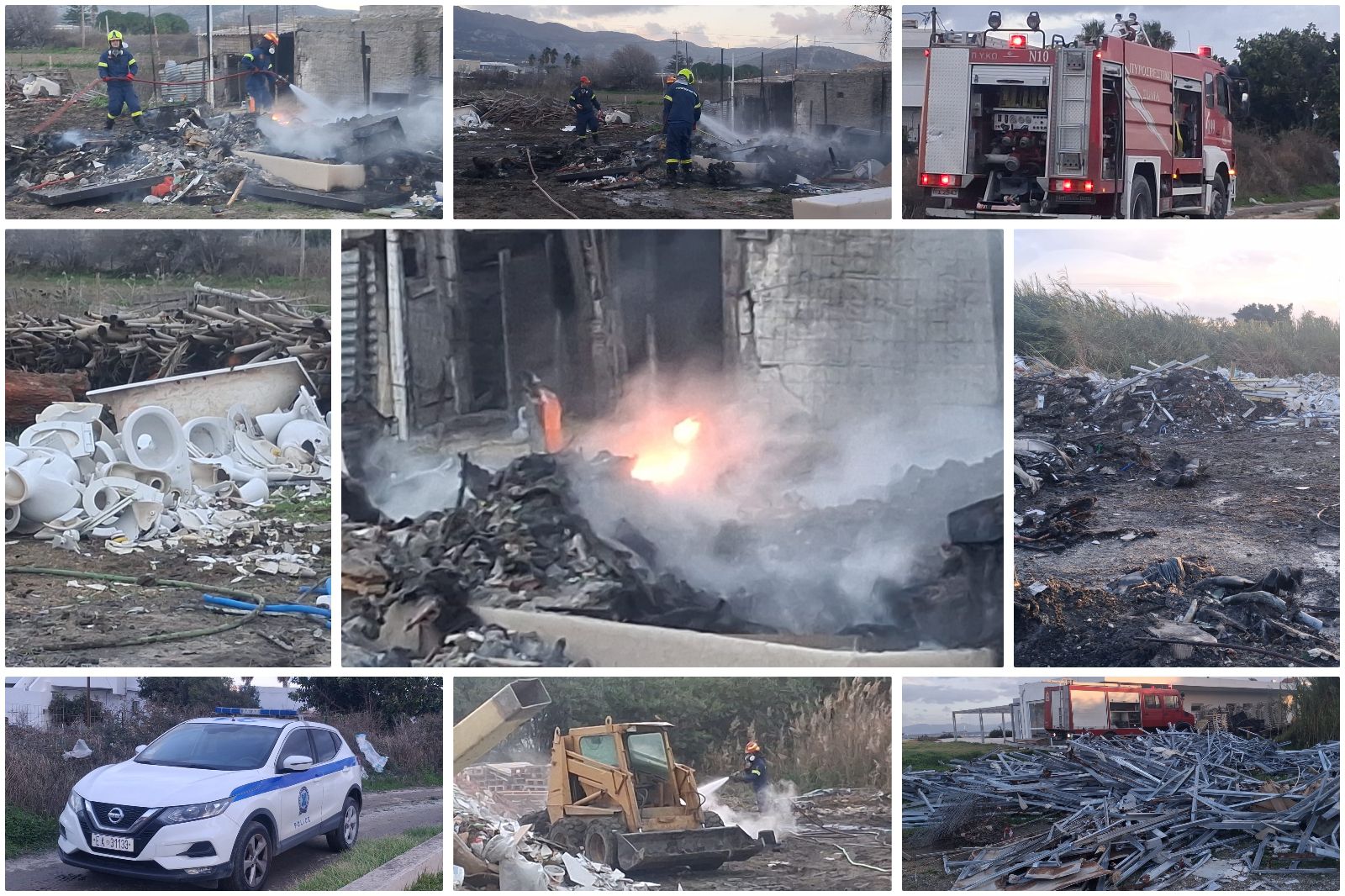 Φωτιά στο Τιγκάκι – Άμεση επέμβαση της Πυροσβεστικής