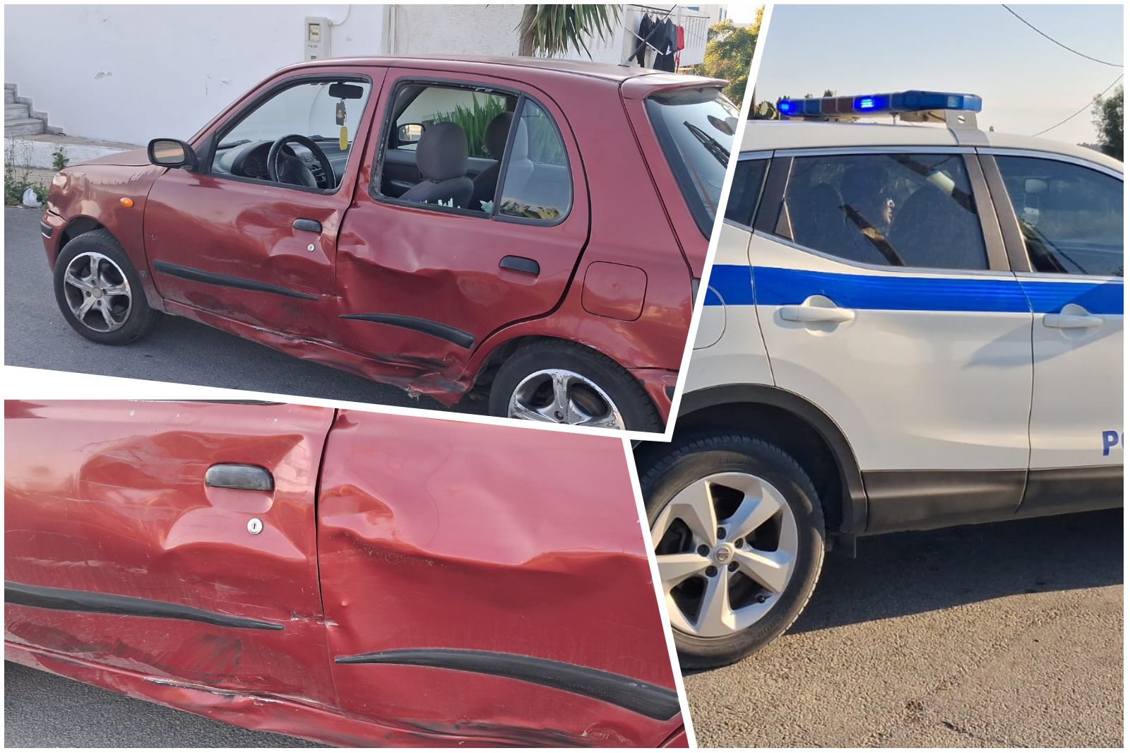 Τροχαίο ατύχημα στο Τιγκάκι - Αυτοκίνητο συγκρούστηκε με δίκυκλο 