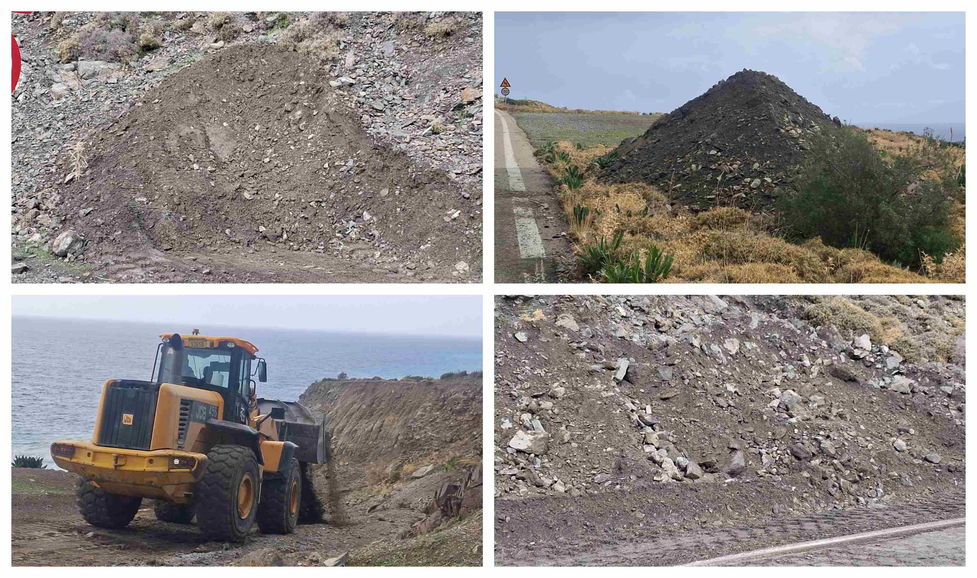 Κατολισθήσεις στον επαρχιακό δρόμο προς τα Θερμά