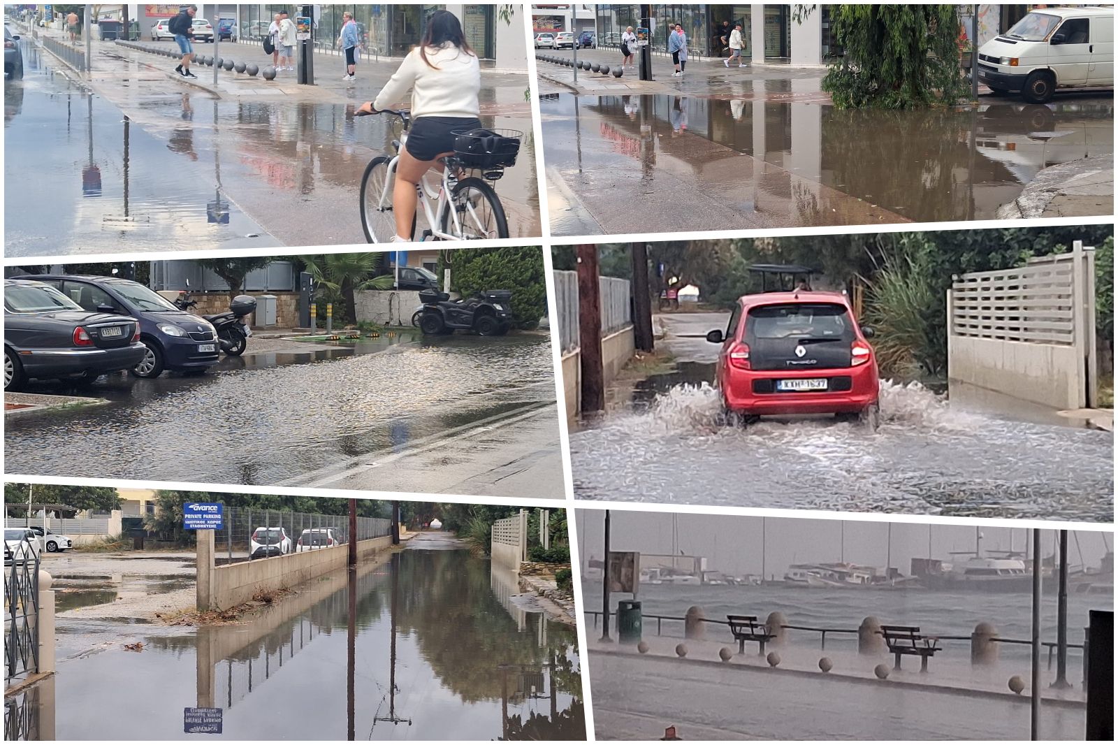 Προβλήματα στην πόλη της Κω από την πρωινή βροχόπτωση