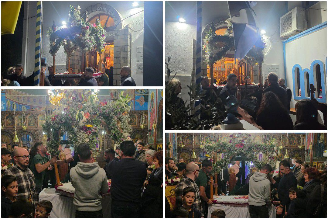 Με κατάνυξη η περιφορά του Επιταφίου στο παραθαλάσσιο χωριό των Πάλων στη Νίσυρο