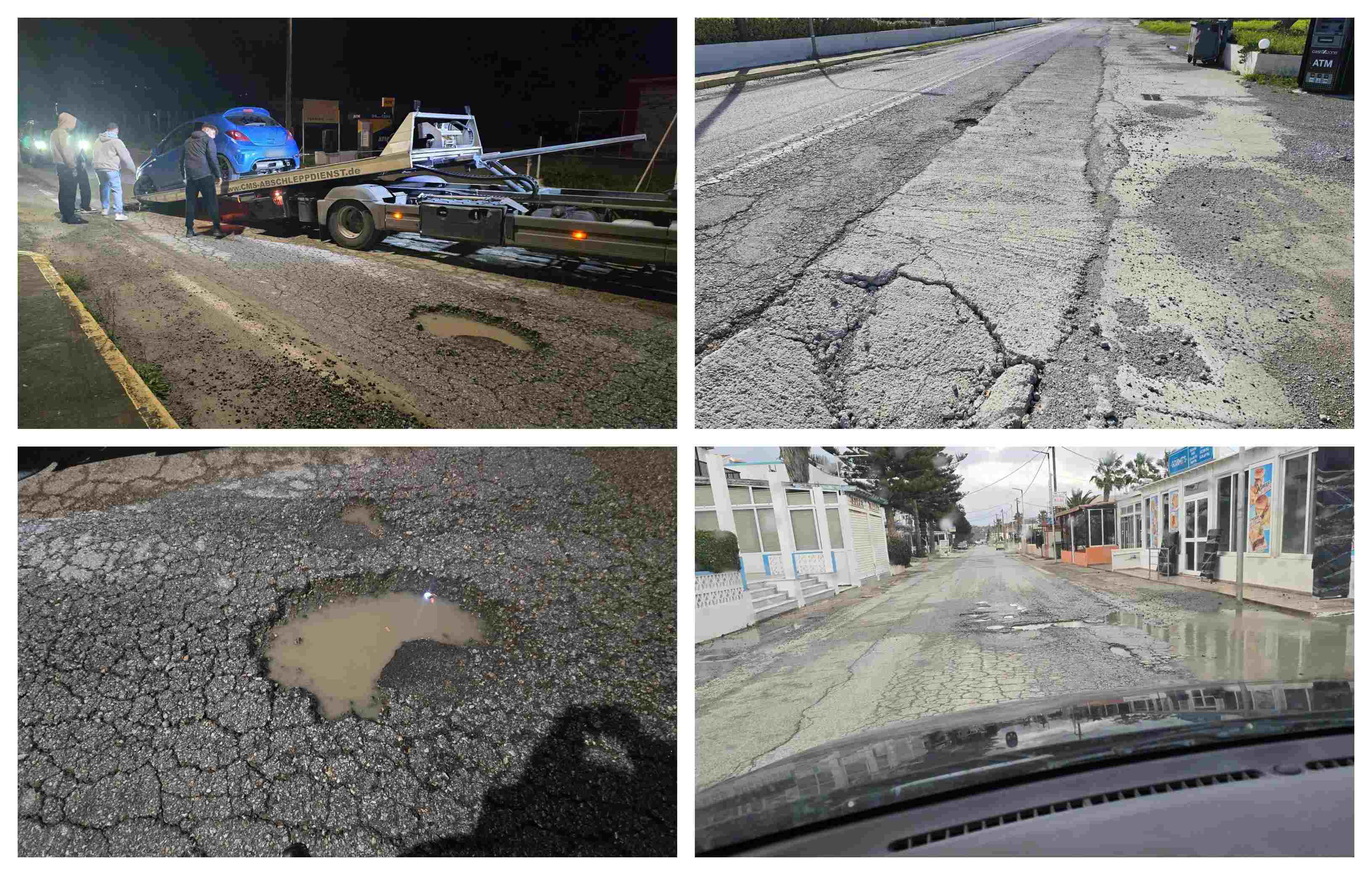 Ν. Γιάννου (Κέφαλος): Αυτοκίνητο έπεσε σε μία από τις τεράστιες λακκούβες – Ευτυχώς αυτή την φορά δεν είχαμε θύματα… Η Κέφαλος αξίζει της ανάλογης προσοχής
