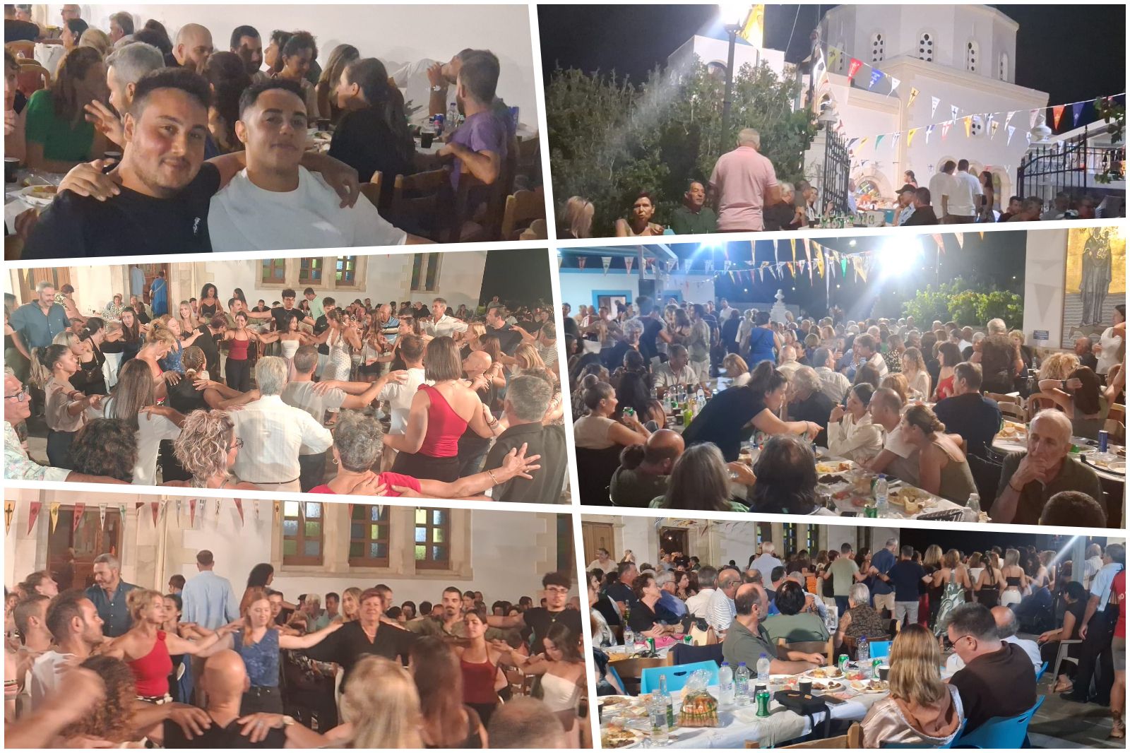 Κέφι και χορός στο πανηγύρι της Παναγίας στο Λαγούδι