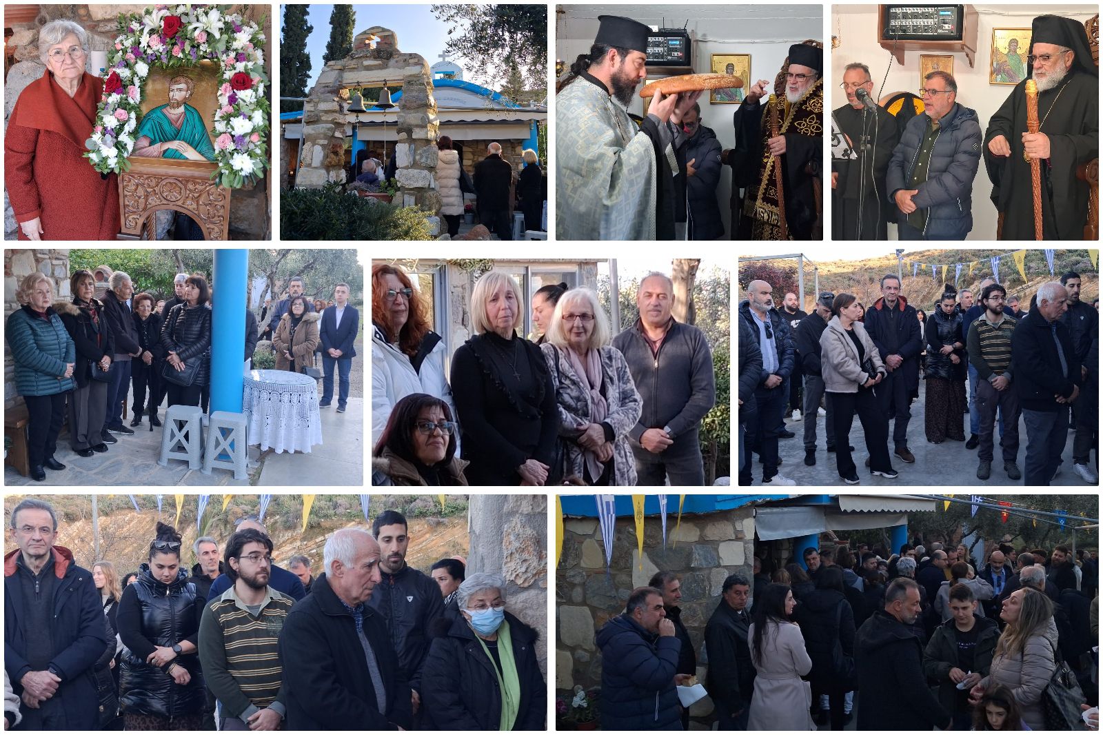 Πλήθος πιστών στον εσπερινό της εορτής του Προφήτου Ζαχαρία του Μικρού στον Αγ. Βασίλειο Κω