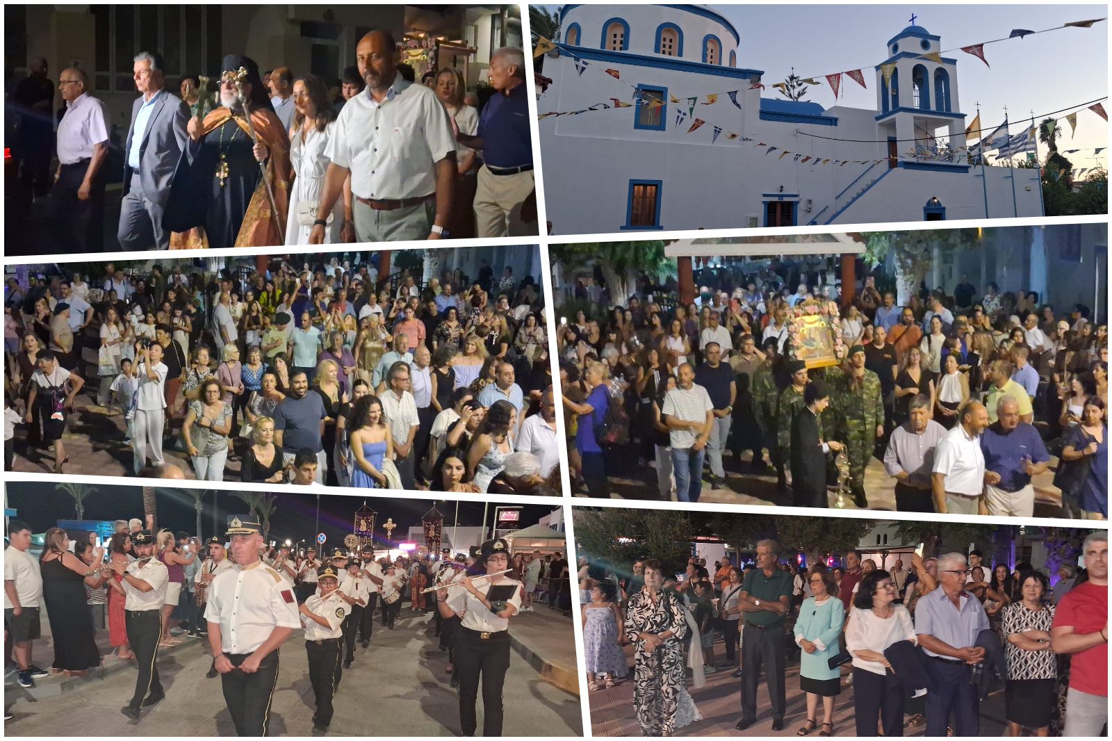 Πλήθος πιστών στον Αρχιερατικό Εσπερινό στον Ι.Ν. Γενεσίου της Θεοτόκου στην Καρδάμαινα