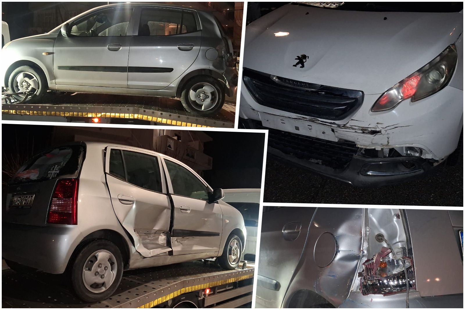 Τροχαίο ατύχημα στην πόλη με σύγκρουση 2 αυτοκινήτων