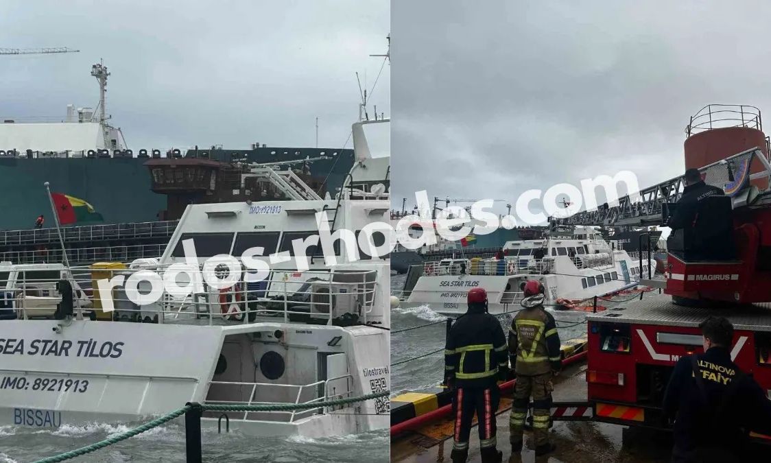 Ρόδος: Βυθίστηκε το πλοίο Sea Star Tilos - Βίντεο από τη δραματική διάσωση του πληρώματος