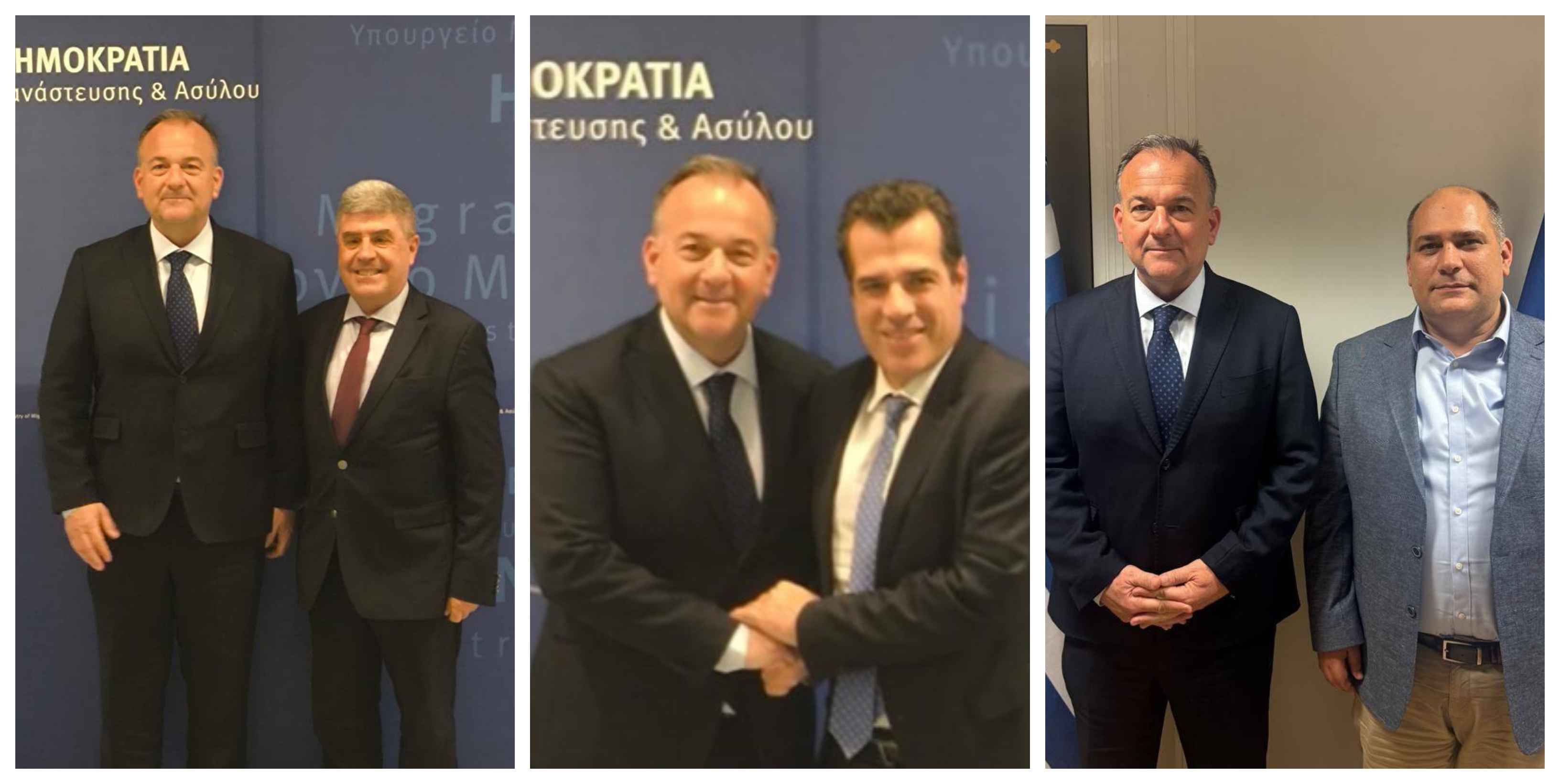 Συναντήσεις του κ. Γιάννη Παππά στο Υπ. Μετανάστευσης για τις δομές και το μεταναστευτικό στα νησιά