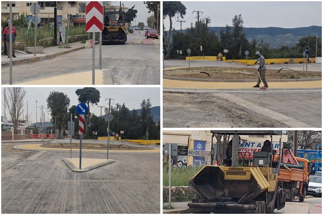 Έκλεισε ο κόμβος στη Μαρίνα - Ξεκίνησαν οι εργασίες ασφαλτοστρωσης - Δηλώσεις του εργολάβου 