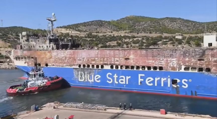 Στα 30 εκ ευρώ εκτιμώνται οι ζημιές για τις επιχ/σεις Ρόδου – Κω από την φωτιά στο «Blue Carrier 2»