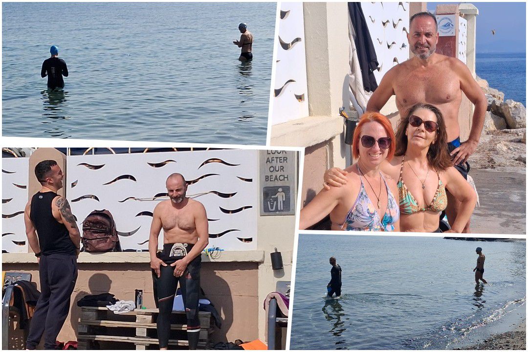 Στα παγωμένα νερά με χαμόγελο οι τολμηροί χειμερινοί κολυμβητές της Κω