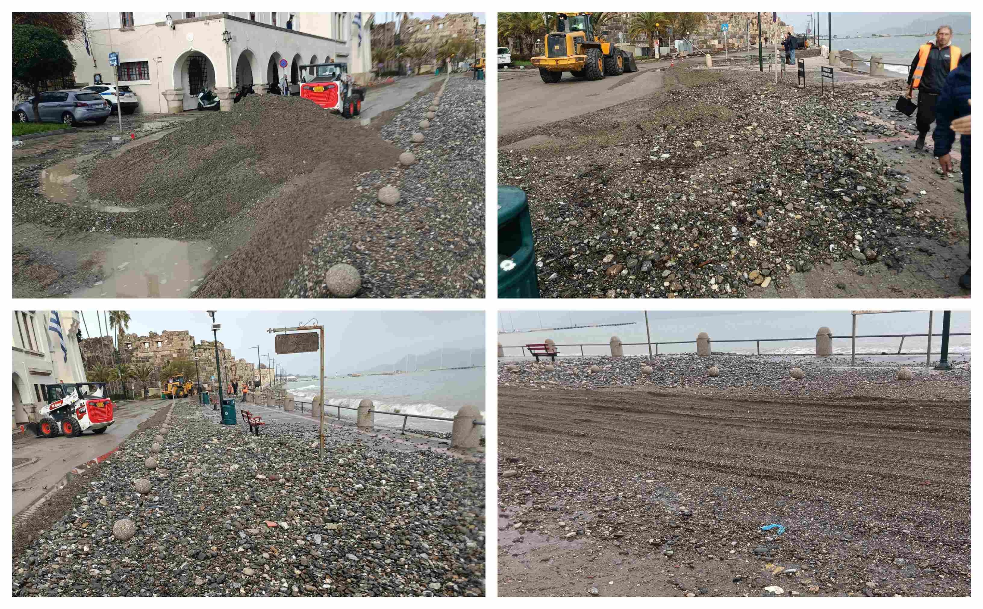 H σημερινή εικόνα του λιμανιού της Κω μετά την κακοκαιρία