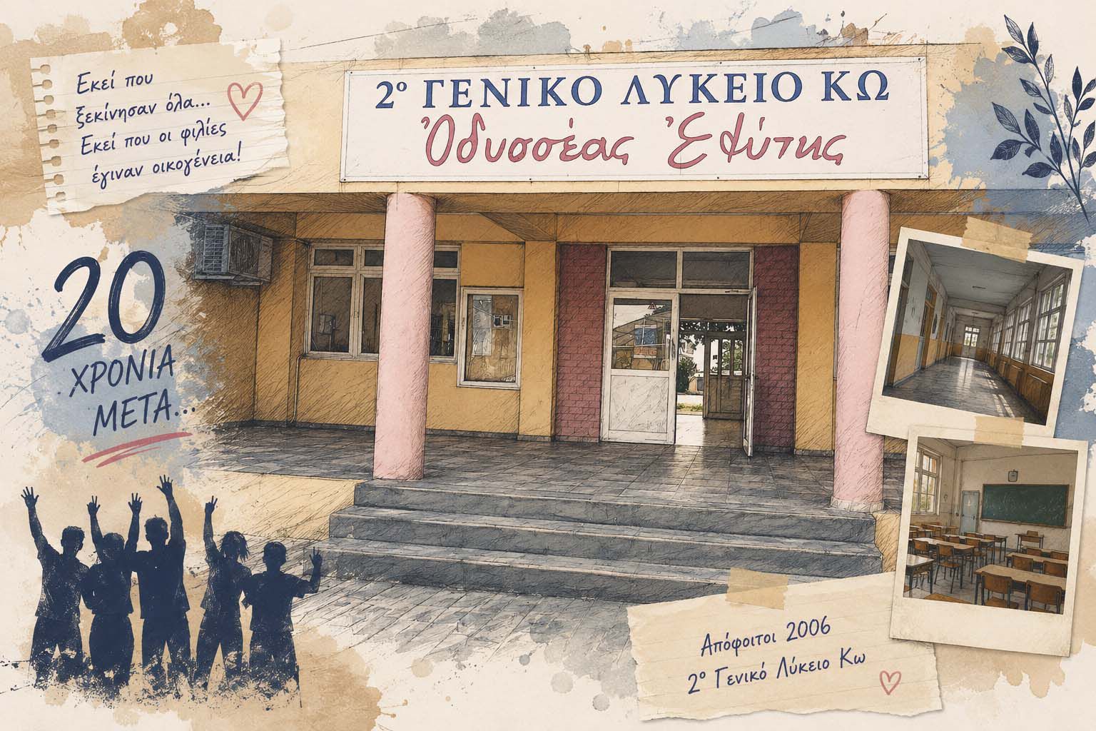 REUNION ΑΠΟΦΟΙΤΩΝ 2006 ΤΟΥ 2ου ΓΕΝΙΚΟΥ ΛΥΚΕΙΟΥ ΚΩ ΣΤΙΣ 27/6 